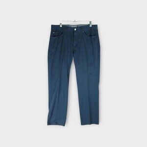 Peter Millar Straight Leg Chinos Size Waist 34 x 28 Slate Blue